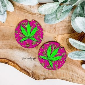 Pink Toker Coaster Set | Car Accessories